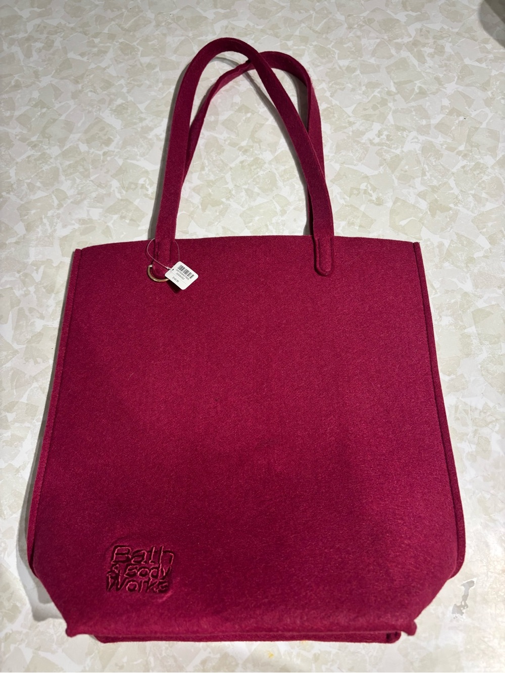 Bath & Body Works Deep Berry Felt Tote